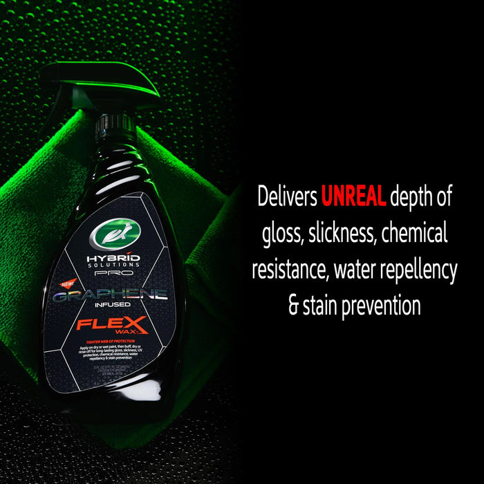 HYBRID SOLUTIONS PRO BUNDLE: PURE WASH & GRAPHENE FLEX WAX - FREE AIR FRESHENER - Turtle Wax PK