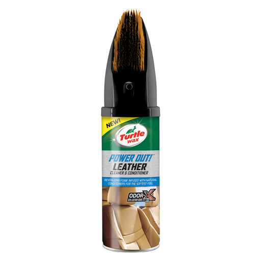 POWER OUT LEATHER CAR INTERIOR CLEANER & CONDITIONER 400 ML - Turtle Wax PK