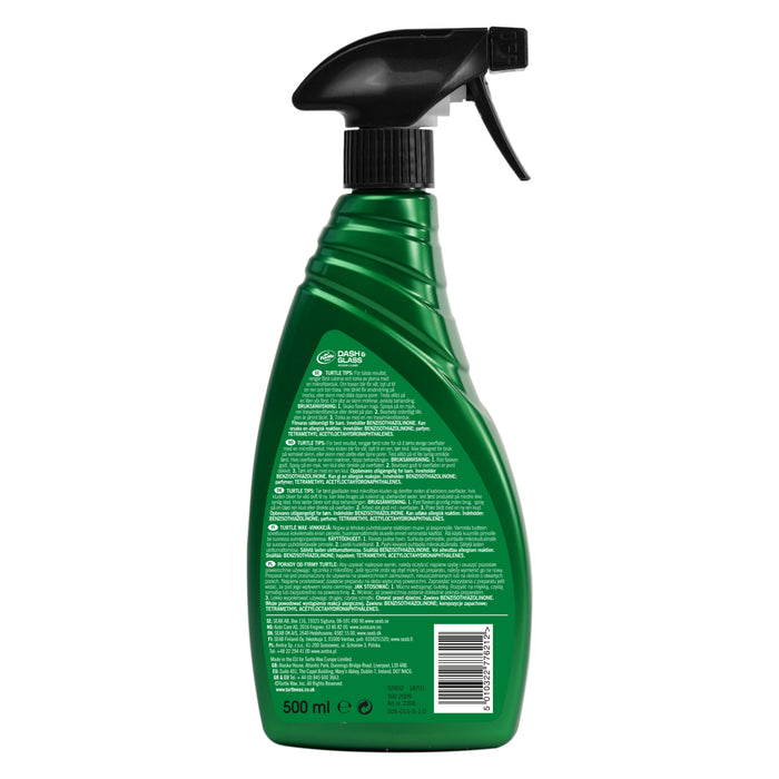 DASH & GLASS INTERIOR DETAILER WITH FOAMING TRIGGER 500 ML - Turtle Wax PK