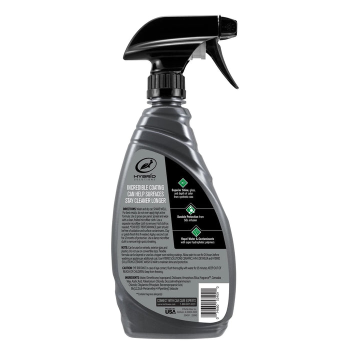 HYBRID SOLUTIONS CERAMIC SPRAY COATING 473 ML - 2 PACK - FREE AIR FRESHENER - Turtle Wax PK