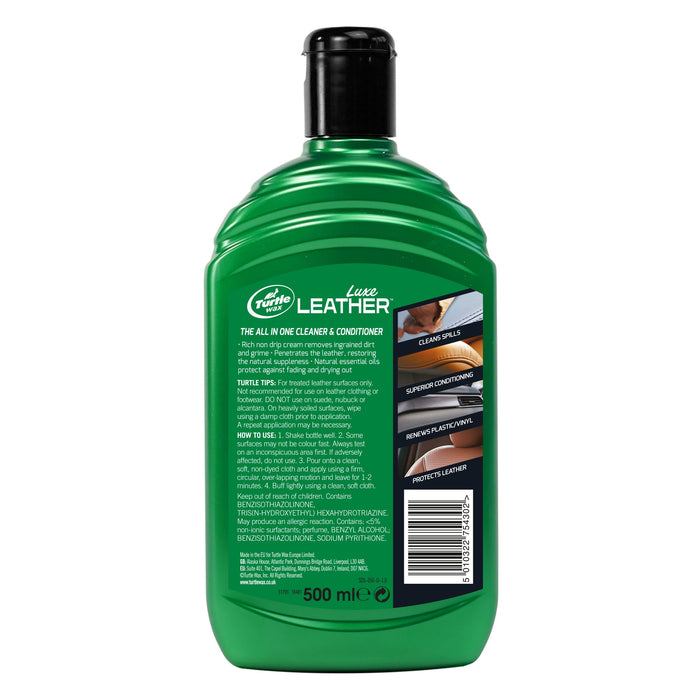 LUXE LEATHER CLEANER & CONDITIONER 500 ML - Turtle Wax PK