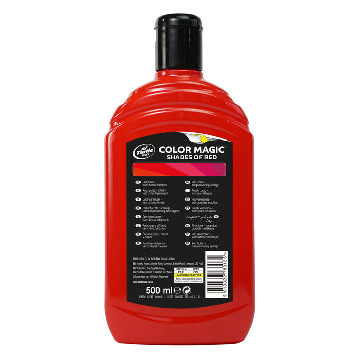 COLOR MAGIC RADIANT RED WAX 500 ML - Turtle Wax PK