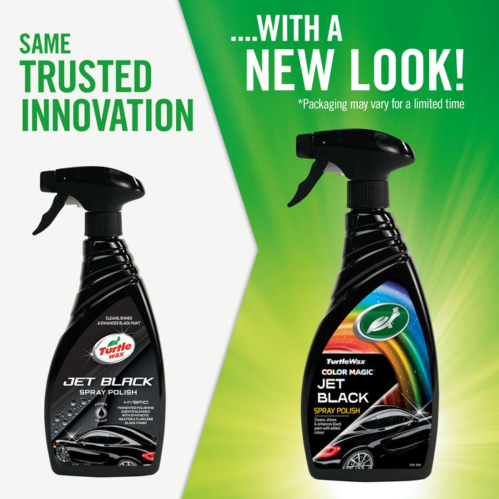JET BLACK SPRAY POLISH BLACK 500 ML - Turtle Wax PK