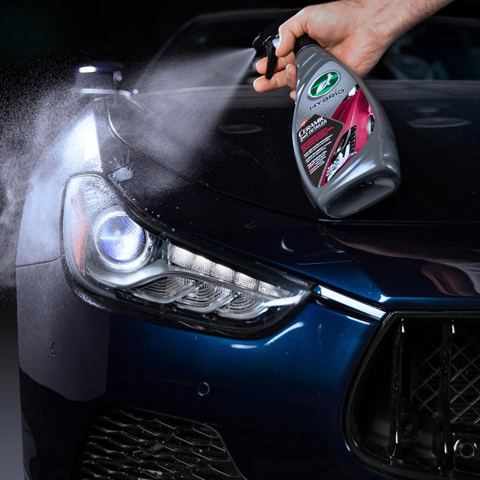 HYBRID SOLUTIONS CERAMIC CAR CARE KIT: WASH & WAX, SPRAY COATING, AND 3-IN-1 DETAILER - FREE AIR FRESHENER - Turtle Wax PK
